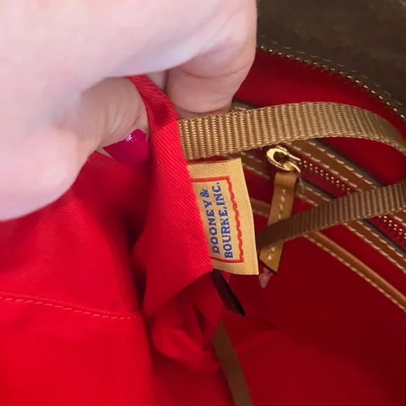 NEW Dooney and Bourke Brown Suede Tote/Handbag - Picture 7 of 11